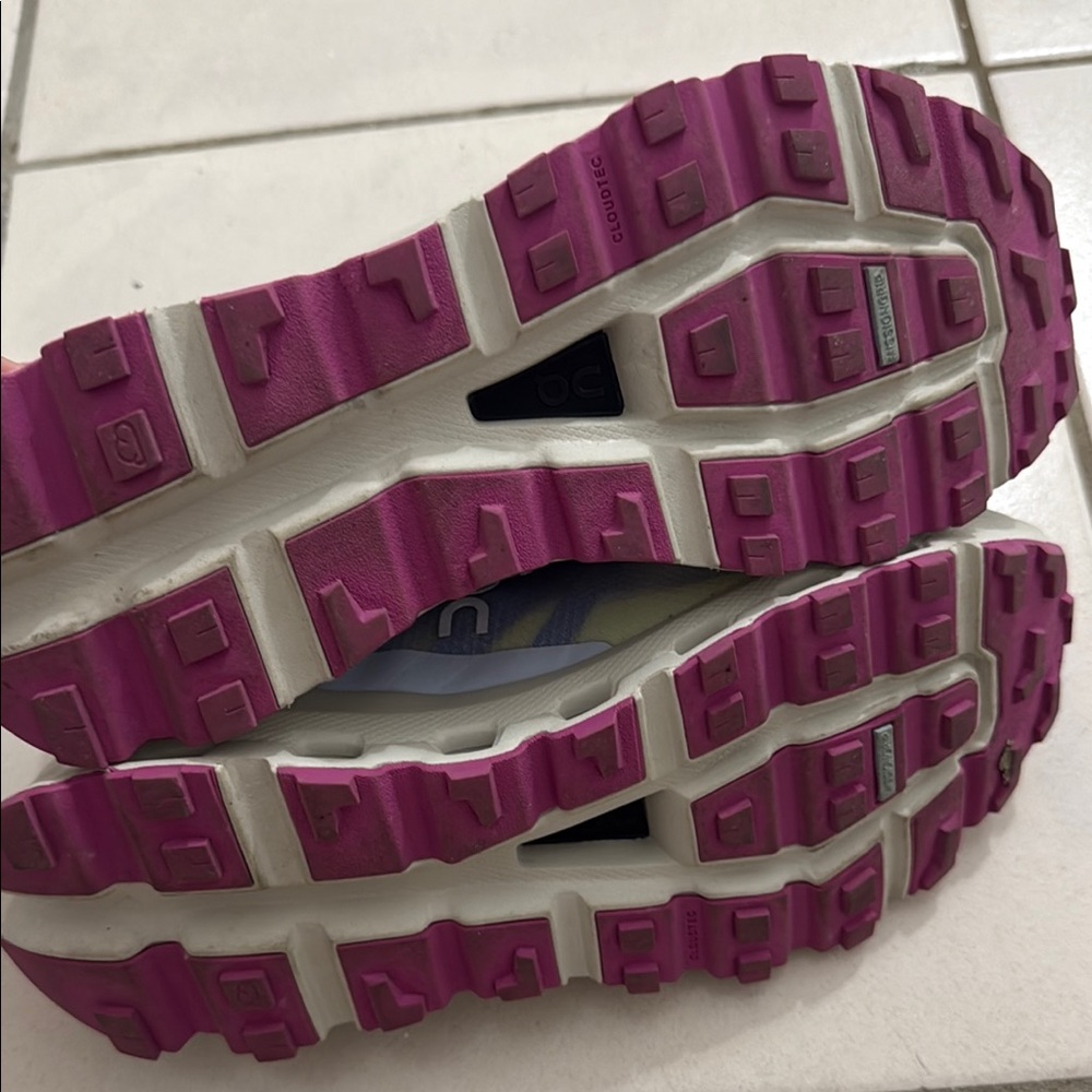 On Running Women's White, Blue & Pink Cloudswift Sneakers - Picture 6 of 8